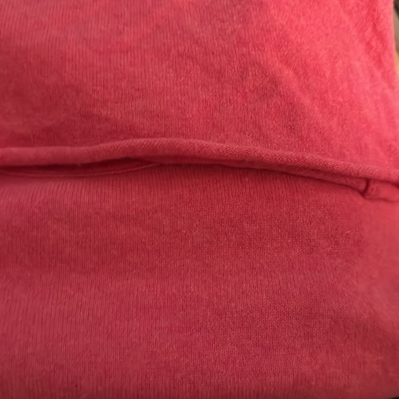 J. Crew Collection coral crew neck long sleeve Italian Cashmere Sz L sweater - Picture 7 of 10